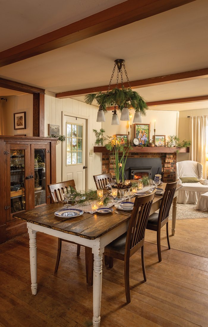 Dining room inside Netherton craftsman bungalow