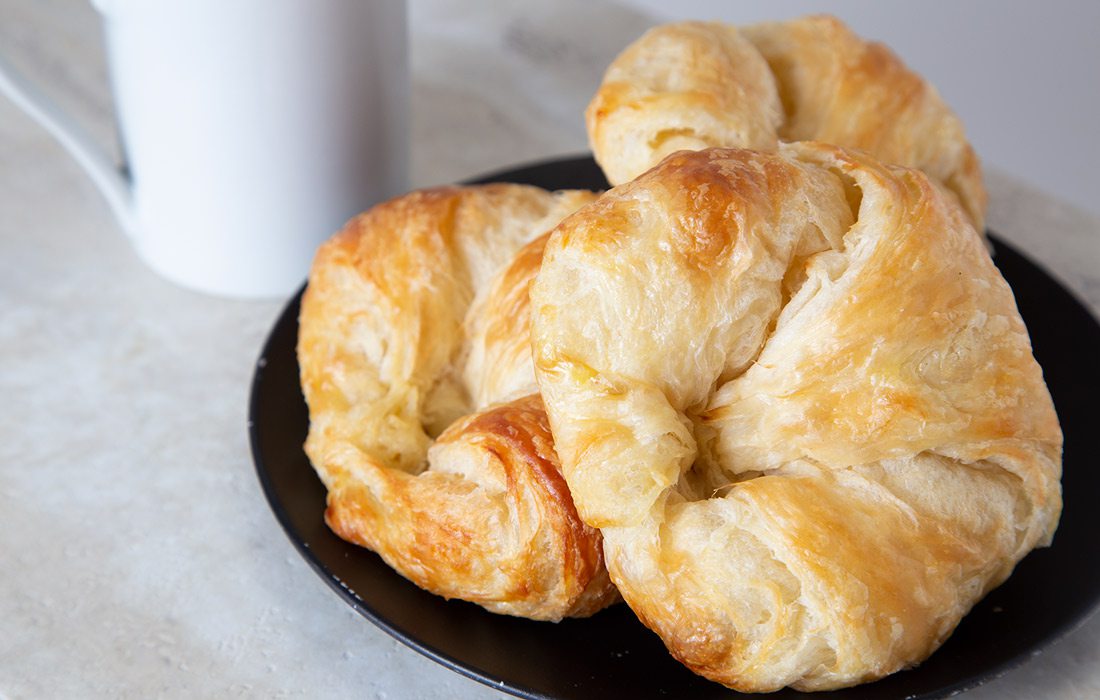 Hy-Vee croissants with coffee