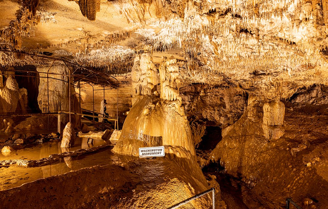 Interior of Crystal Cave, Springfield MO