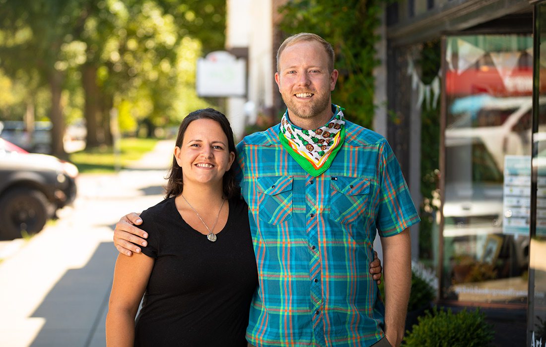 Shawnee Bullette and Bryce Gott of Culture Counter in the Rountree neighborhood in Springfield MO