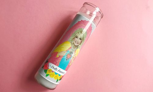 Dolly Parton candle from Culture Flock in Springfield MO