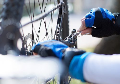 Bike close up stock photo