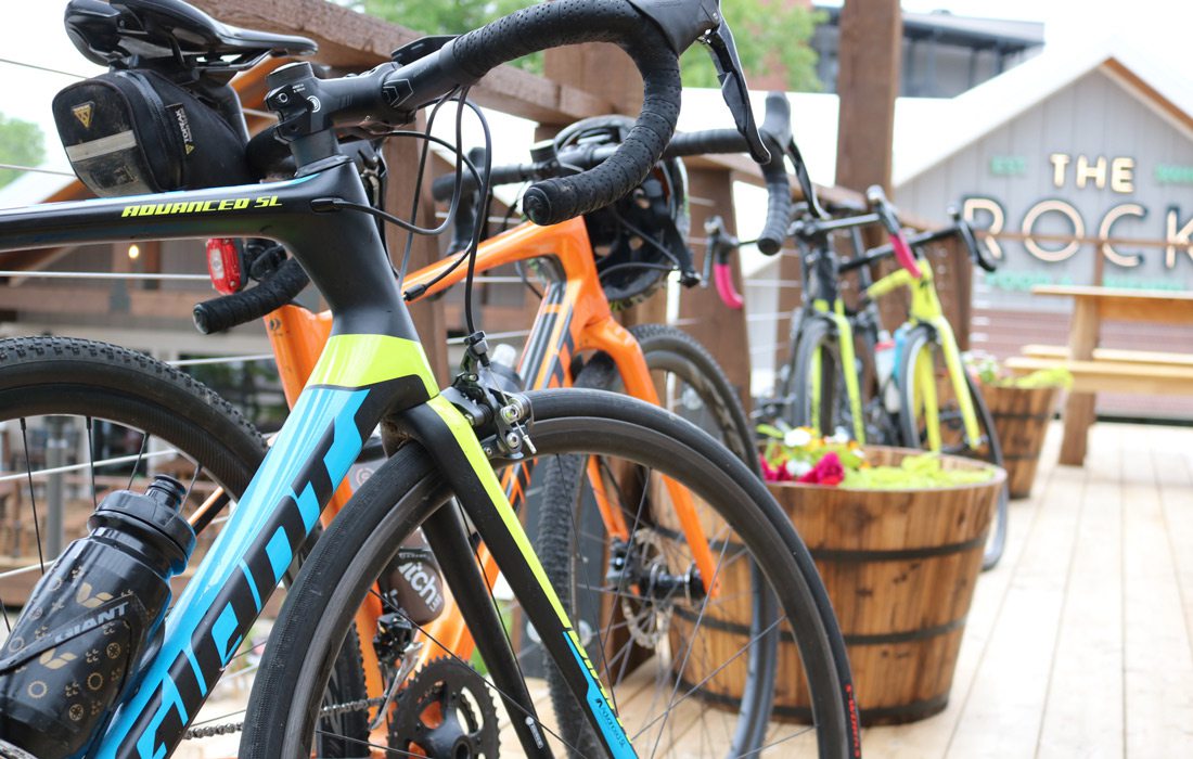 Bicycles outside The Rock in Springfield MO