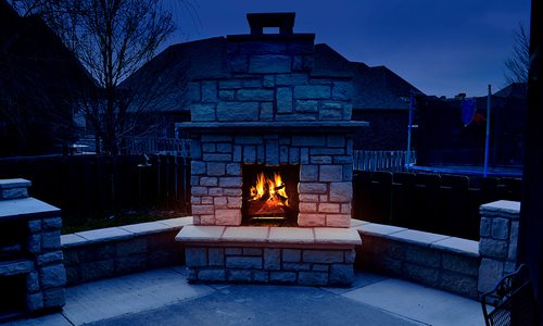 Heat Up the Night with an Outdoor Fireplace