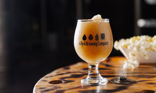 Try the Bourbon Apple Cider Slush from 4 by 4 Brewing Company