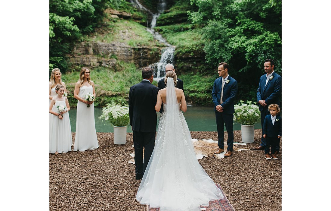 Walking down the isle at Dogwood Canyon.