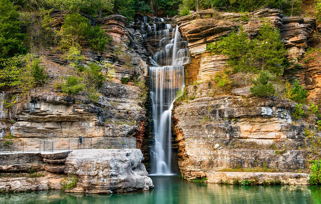 Dogwood Canyon is known for it's beautiful waterfalls.