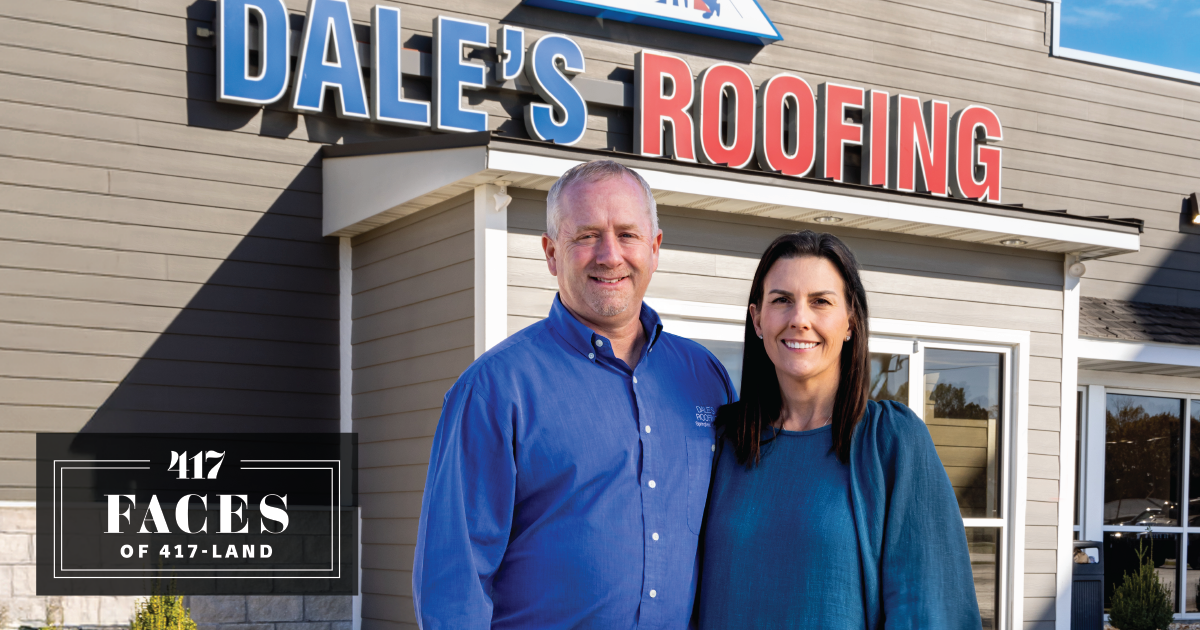 Dale and Jennifer Rector with Dale's Roofing.