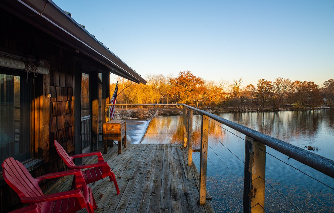 Photo from deck at Riverfront Dam House