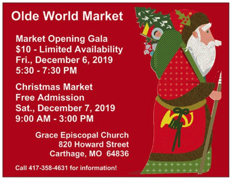 Olde Christmas Market in Carthage, MO.