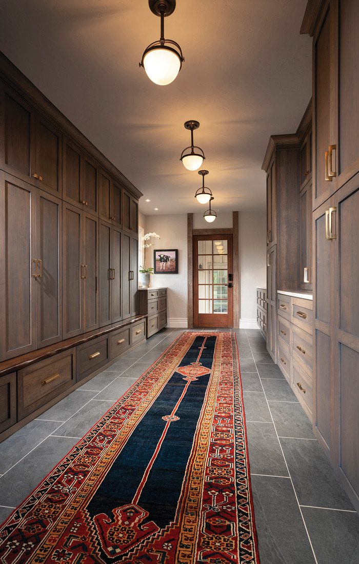 Hallway in best mudroom 2023 winner