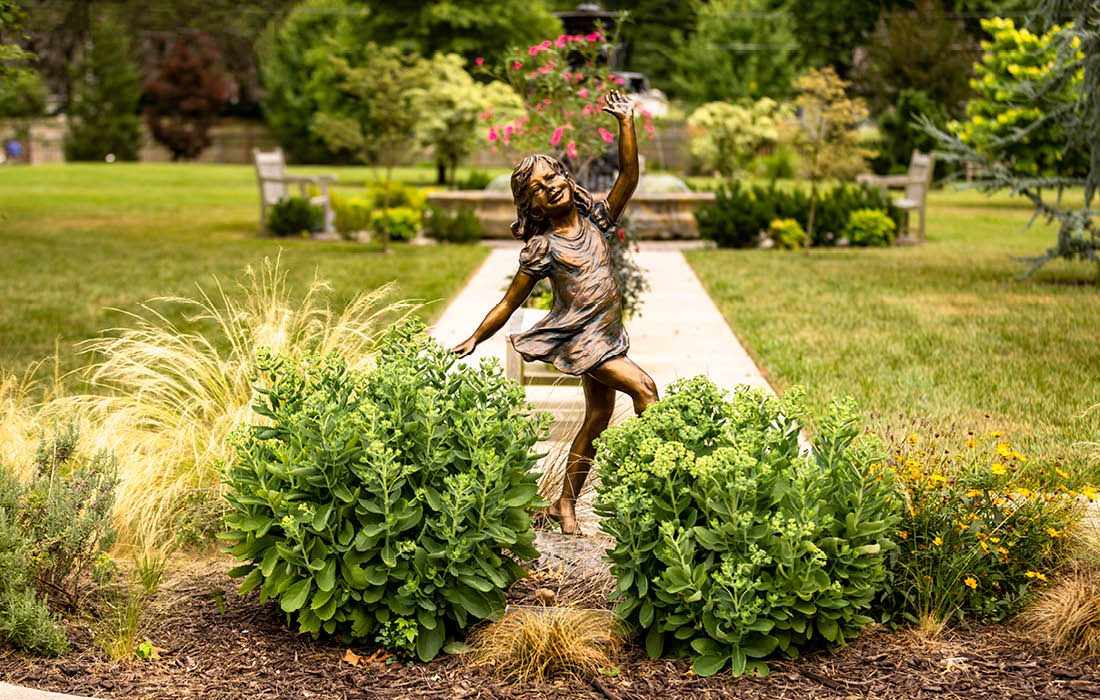 Statue in southwest Missouri garden