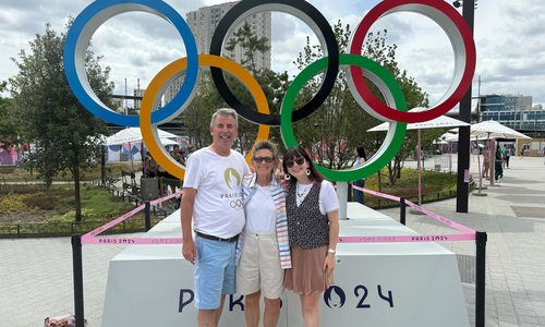 VanFosson family in Paris for the 2024 Olympics