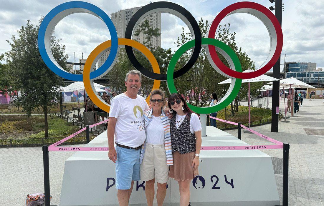 VanFosson family in Paris for the 2024 Olympics