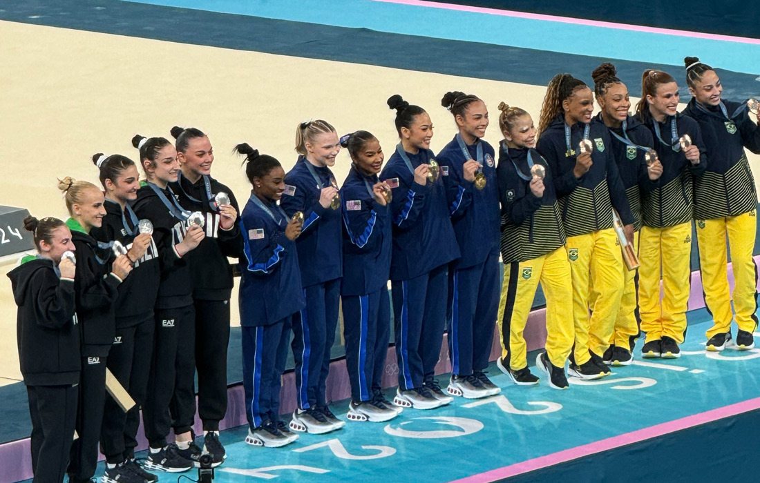 Women's team at the 2024 Olympics in Paris, France.