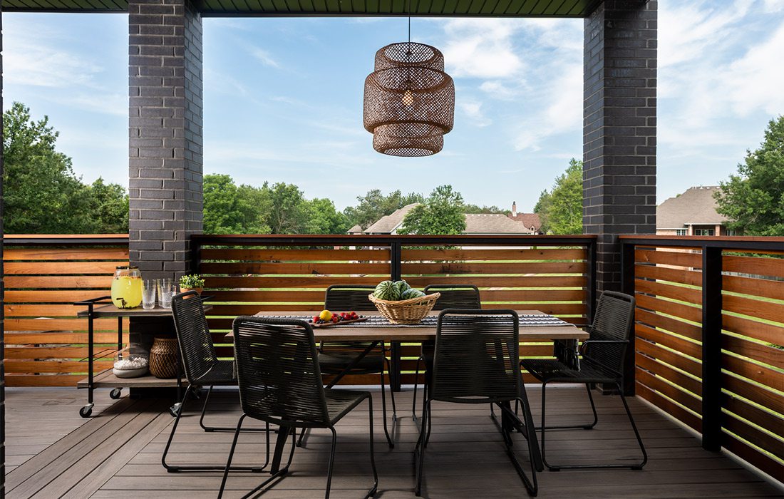 Outdoor seating at a southwest Missouri home