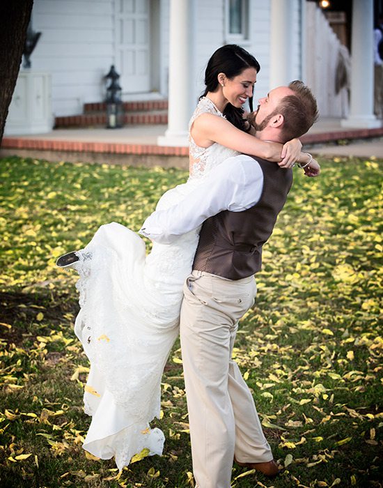 Bride and groom at Heritage Chapel & Reception Venue