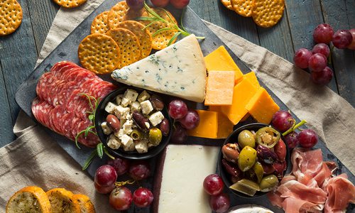 meat and cheese platter
