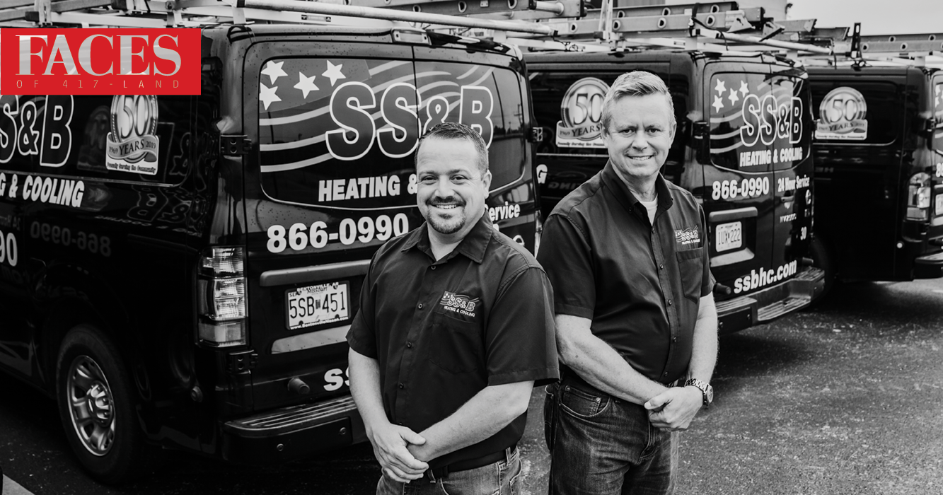 Jeremy Grisham, Brad Searcy with SS&B Heating & Cooling