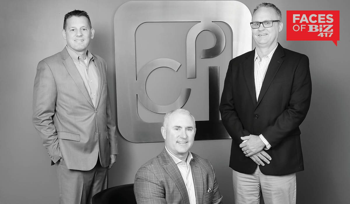 Rob Kassing, VP of Sales; Erik Crane, CEO/President; Greg Gurke, VP of Service at CPI Technologies in Springfield MO