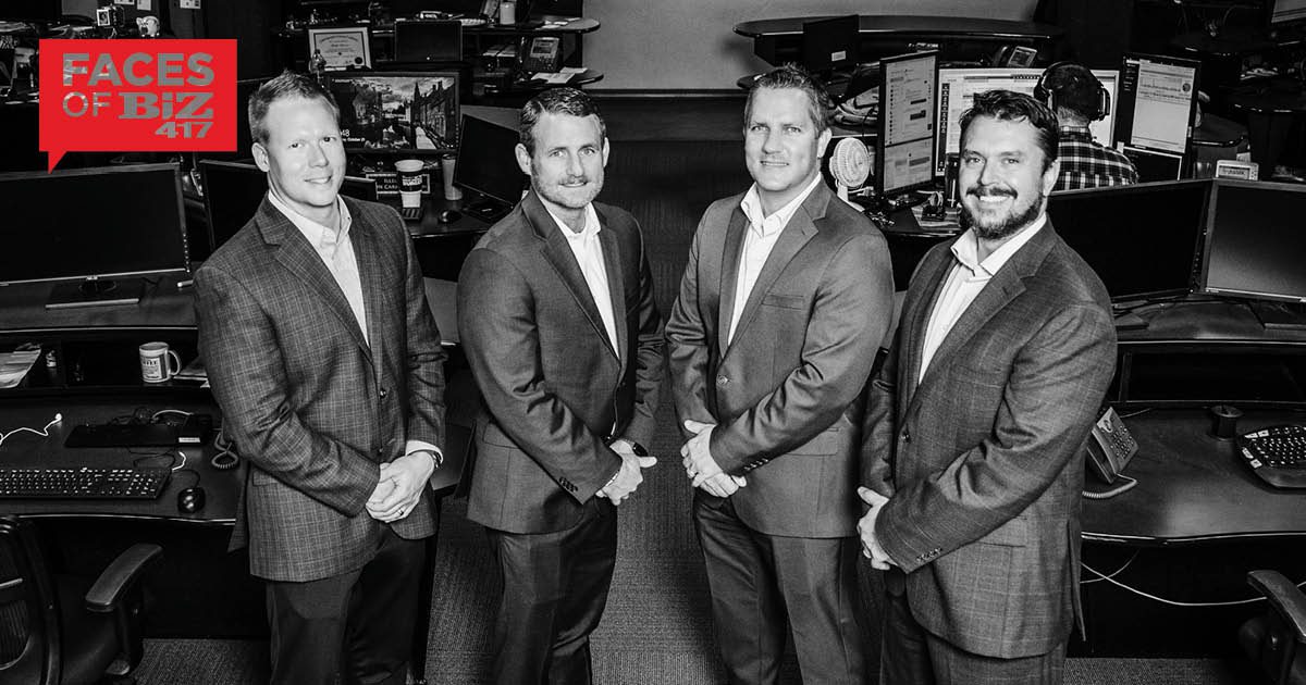 Chris Huels, Chief Service Officer; Thomas H. Douglas, President and CEO; Brad Prost, Account Executive; Jeff Bendure, Director of Account Management of JMARK Business Solutions Inc. in Springfield MO