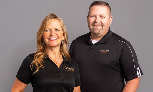 Cindy and Burnis Gibson of Quality Clean.