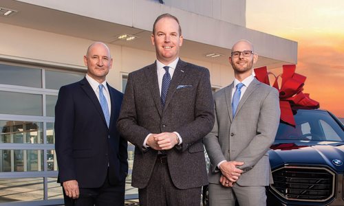 Lincoln Whisler, Matt Sibet, James Trimble of the Reliable Superstore team.