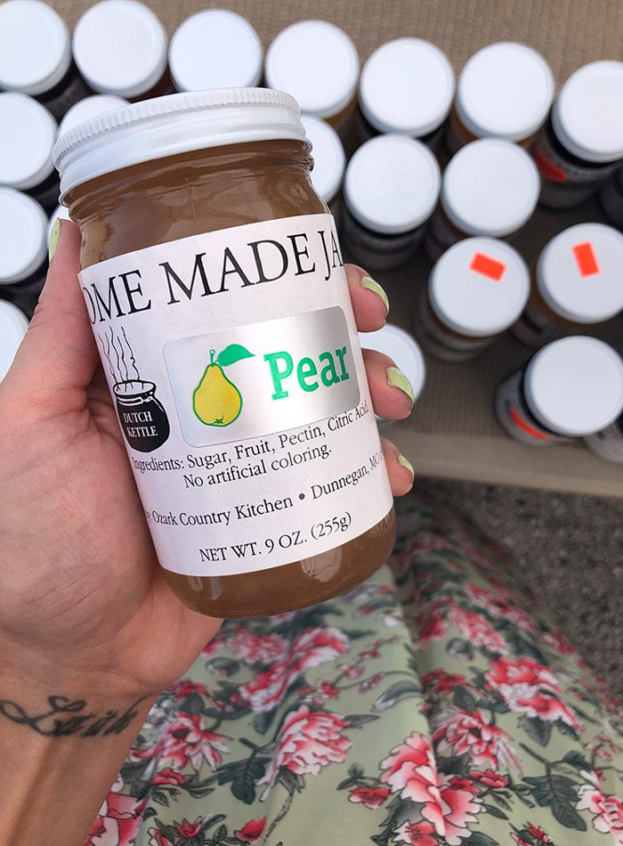 A jar of pear honey.