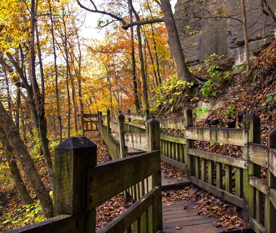 Southwest Missouri trail in the fall