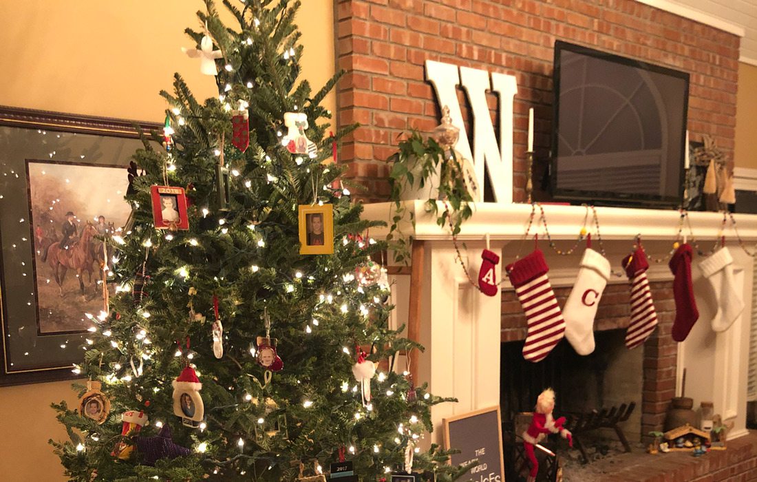 Sarah Williams's family Christmas tree