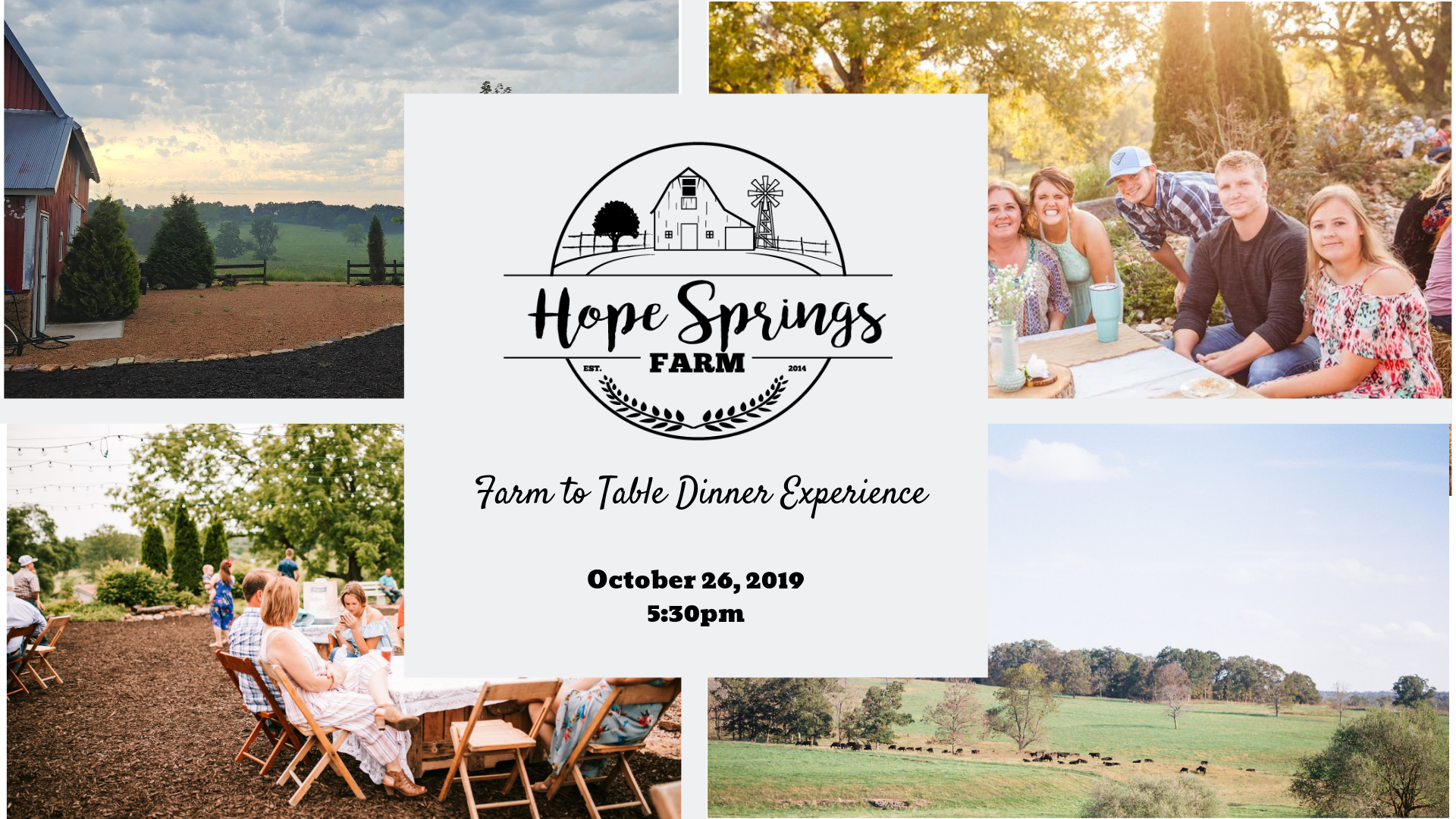 Farm to Table Dinner Experience image