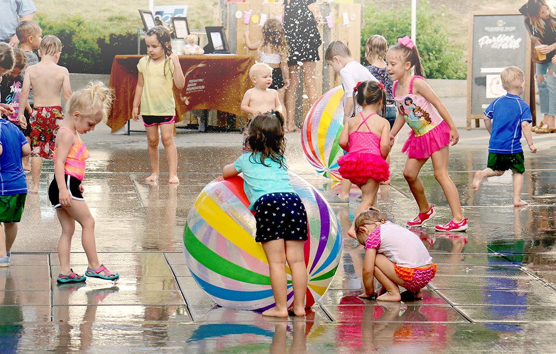 Farmers Market of the Ozarks Splash Fountain in Springfield MO