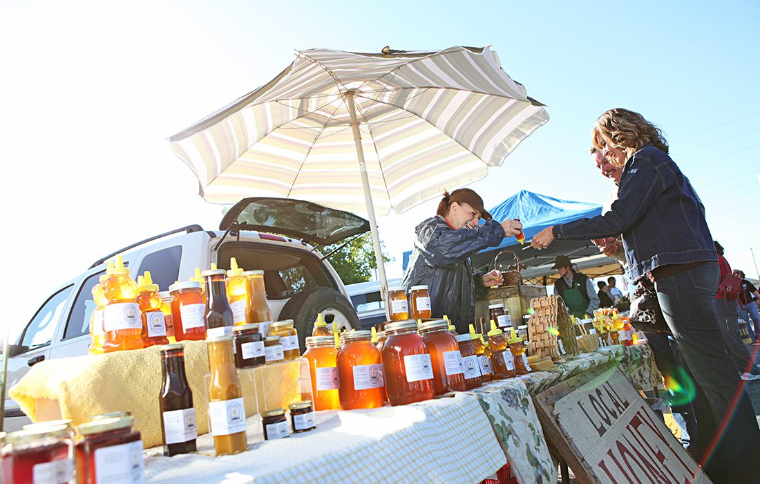 Buy in season fruits and vegetables at the Springfield Farmers Market in Springfield, MO