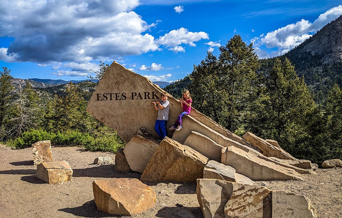 Estes family at Estes Park, Colorado