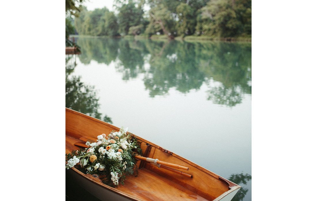 Boat at Finley Farms.