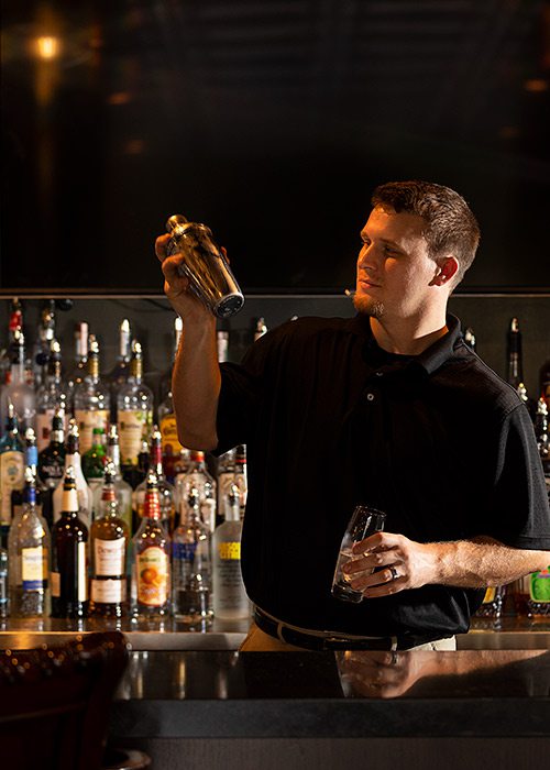 Bartender Alfred Mains IV at Finn's in Joplin MO