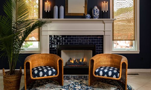 Heather Kane's remodeled fireplace