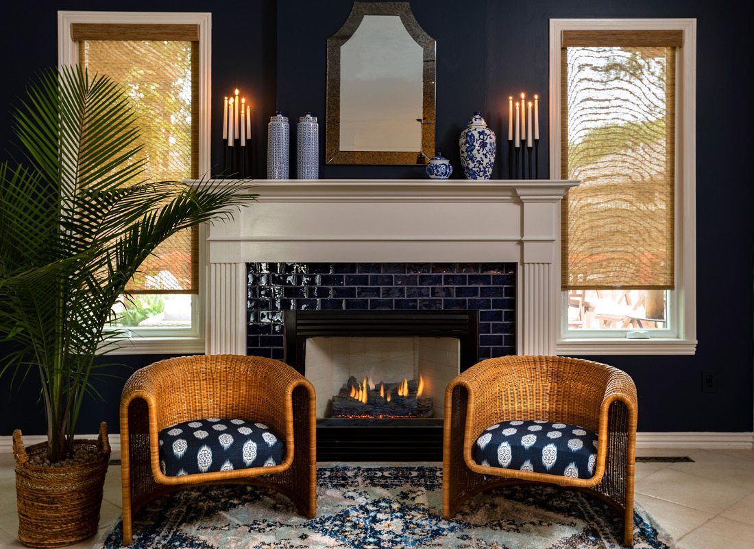 Heather Kane's remodeled fireplace