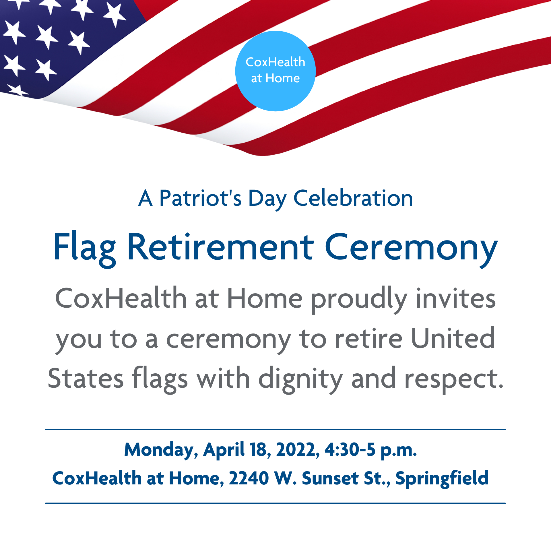 presentation of united states flag upon retirement