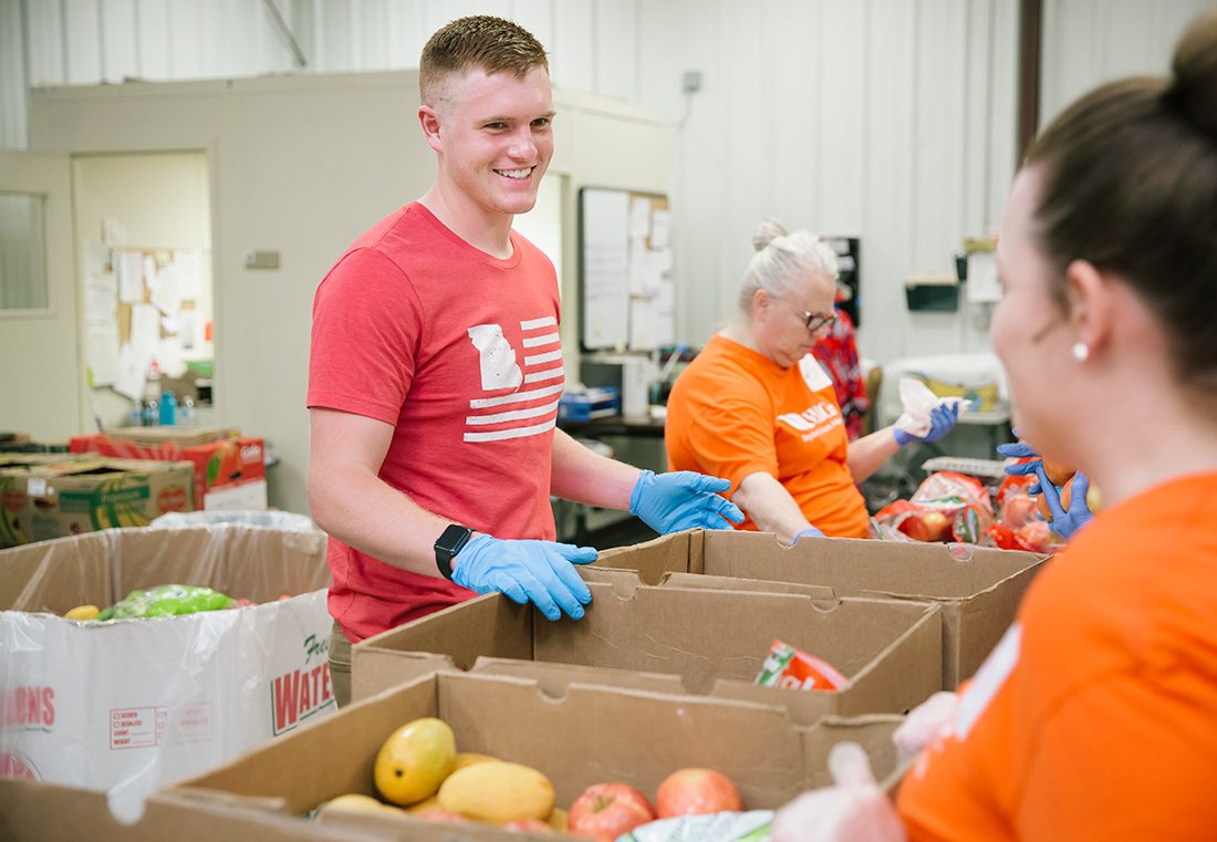 Senior Landon Rodgers serves the Springfield, MO community by providing more than 30,000 meals to those in need.
