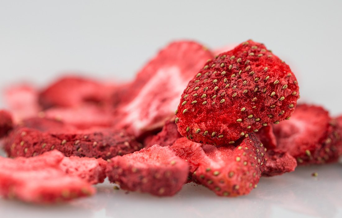 Freeze-dried strawberries