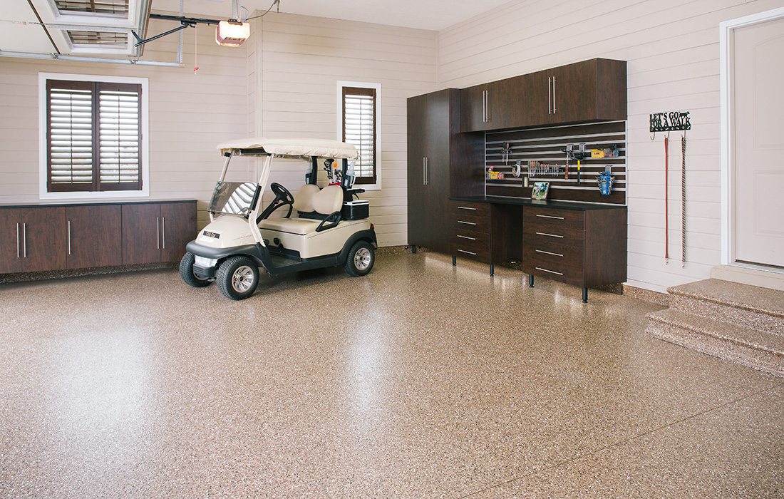 Golf cart in a garage by Garage Experts in southwest MO