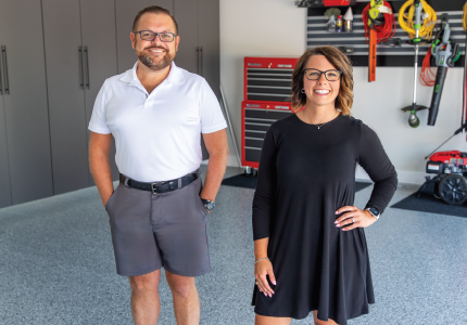 Kevin and Christine Howell of Garage Experts in Springfield, MO
