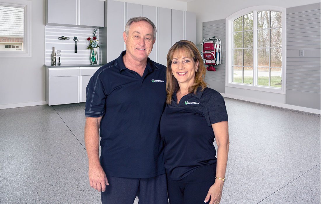 Mark and Shelly of Garage Experts