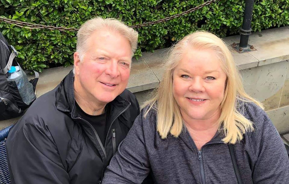 Gary and Joan Whitaker on vacation