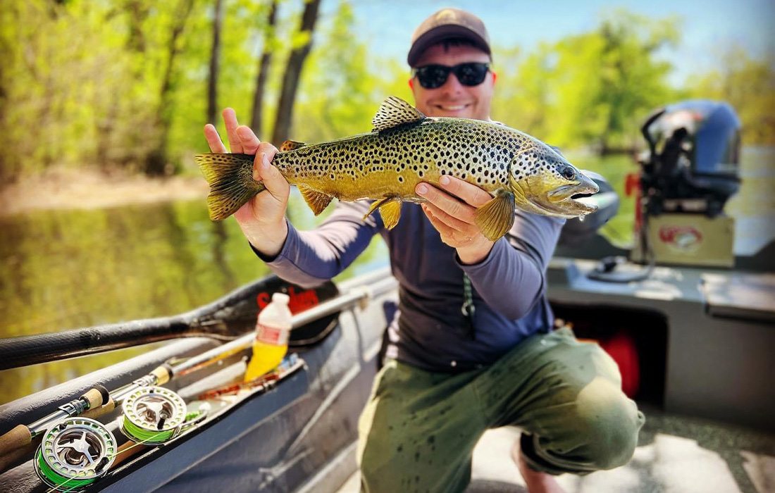 Mike Howell leads fishing excursions at Gaston's White River Resort.