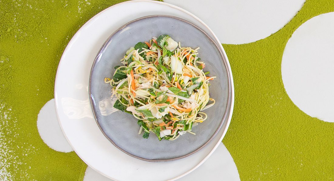 Thai Noodle Salad with Roasted Ramps
