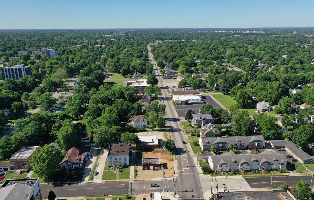 Grant Ave. Parkway aerial photo