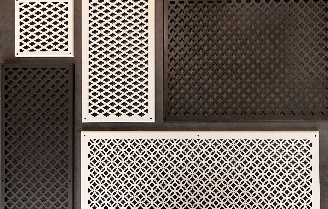 Intricately designed grate covers