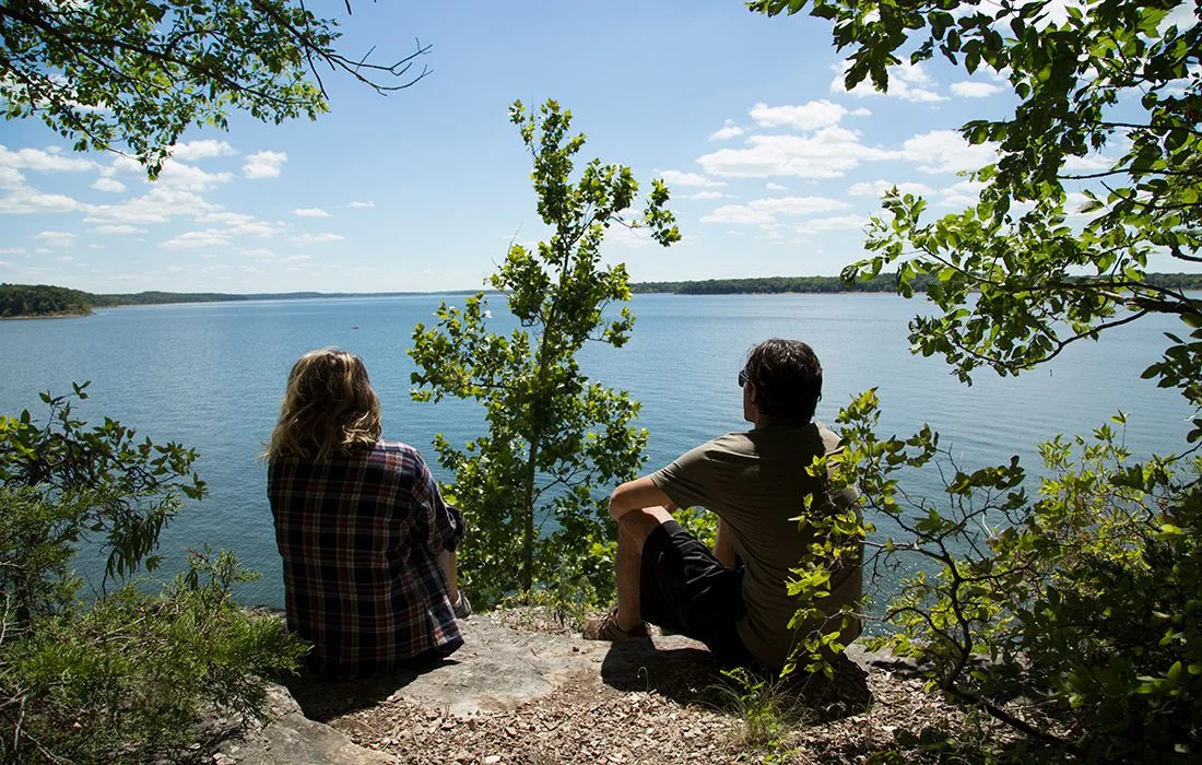 Lakeview Trail overlooking Stockton Lake in Missouri